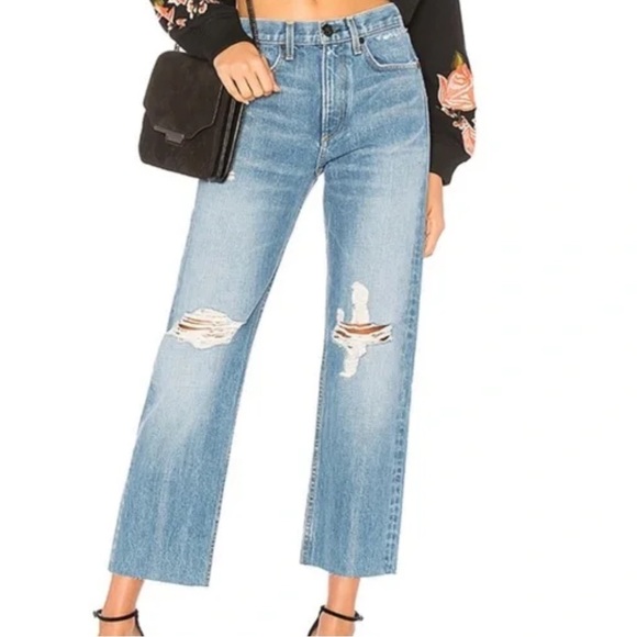 rag & bone straight leg shaker jean distressed size 27 - Picture 1 of 11